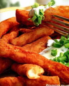 Картофельные крокеты под соусом