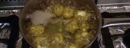 печеный картофель с беконом, зеленым луком и чесноком. Шаг 3