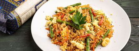 пикантный рис в воке. Шаг 8