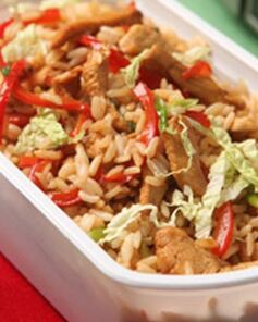 Жареный рис с курицей по-китайски