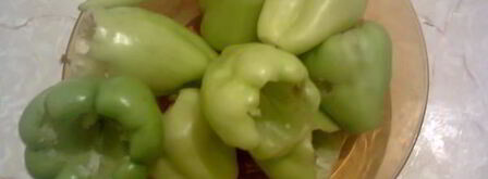 долма с баклажаном и болгарским перцем. Шаг 4