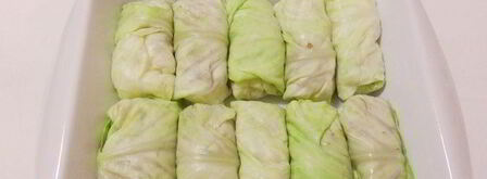 голубцы с консервированной фасолью и грибами. Шаг 9