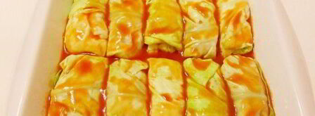 голубцы с консервированной фасолью и грибами. Шаг 10