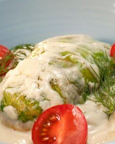 Голубцы с треской и красным рисом