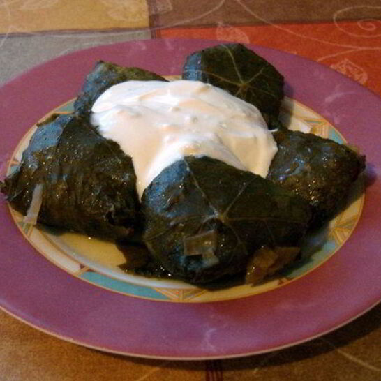 Рецепт голубцов в виноградных листьях