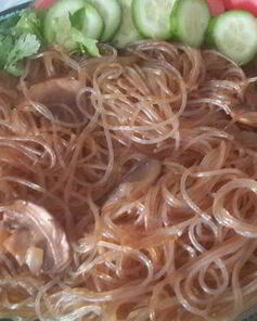 Грибная лапша по-шанхайски