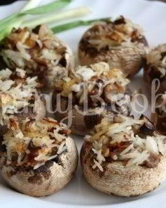 Фаршированые грибы Рисовое чудо