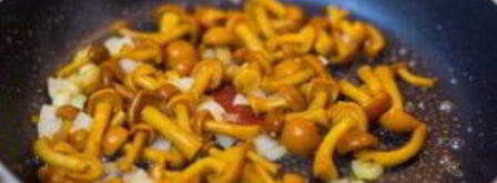 грибы лисички. Шаг 5