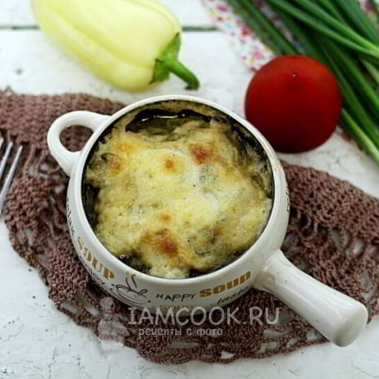 Рецепт грибов запеченных с соусом бешамель