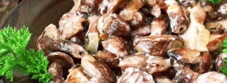 маслята жареные в сметане. Шаг 10