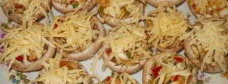 постные фаршированные грибы. Шаг 4