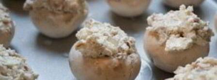 шампиньоны, фаршированные беконом и сыром. Шаг 5