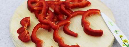 шампиньоны с болгарским перцем и пармезаном. Шаг 5