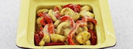 шампиньоны с болгарским перцем и пармезаном. Шаг 10