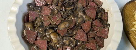 шампиньоны с колбасой. Шаг 6