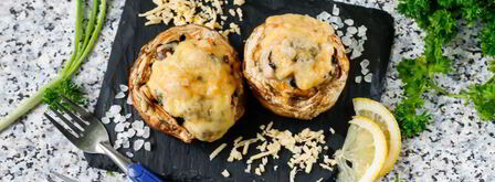 шампиньоны с курицей и сыром. Шаг 10