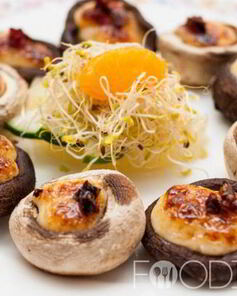 Шампиньоны с плавленым сыром