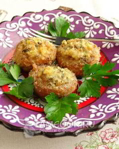 Шампиньоны, запеченные с чесноком и тимьяном