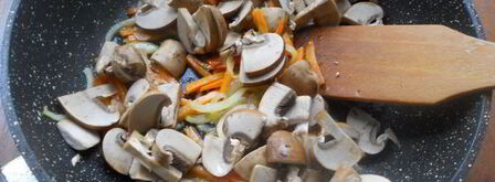 шампиньоны жареные с цветной капустой. Шаг 5