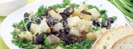 сморчки жареные с картофелем. Шаг 11