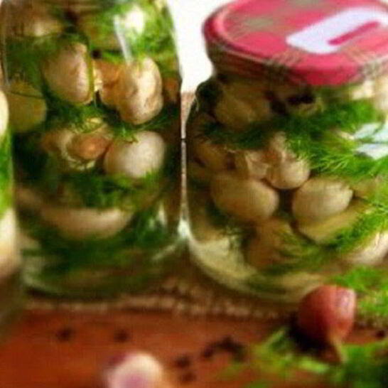 Рецепт соленых шампиньонов