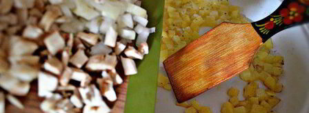 запеченные фаршированные шампиньоны. Шаг 6