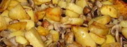 жареные маслята с картошкой. Шаг 9