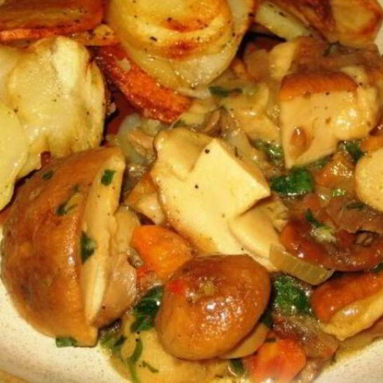 Рецепт гуляша из белых грибов