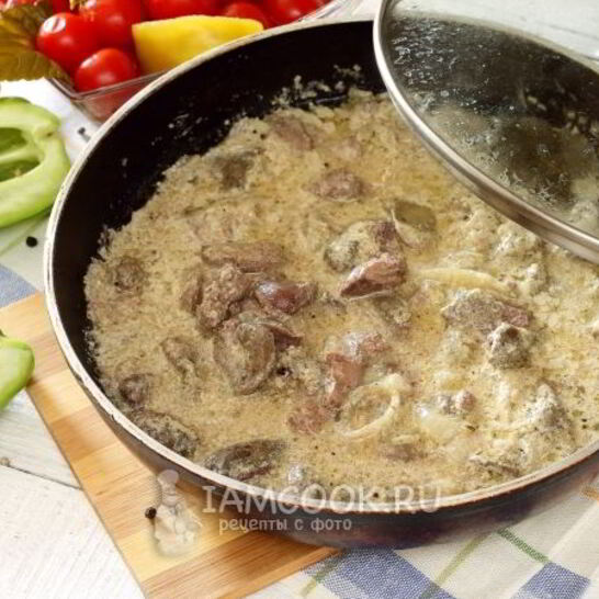 Рецепт гуляша из куриной печени