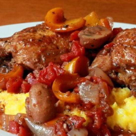 Рецепт гуляша из курицы с грибами