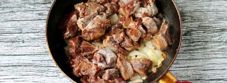 гуляш из печени с подливкой. Шаг 7