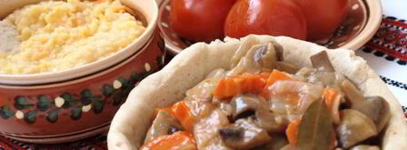 гуляш из шампиньонов с луком и морковью. Шаг 6