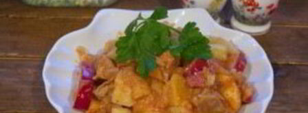 гуляш из свинины с картофелем. Шаг 9