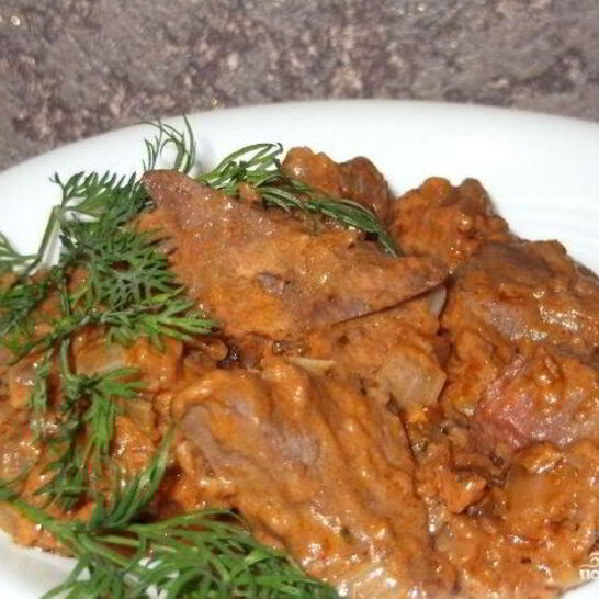 Рецепт гуляша из свиной печени