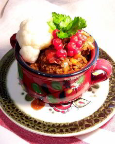 Гуляш с белыми грибами