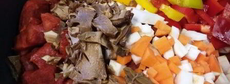 гуляш с белыми грибами. Шаг 5