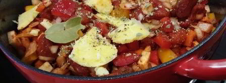 гуляш с белыми грибами. Шаг 7