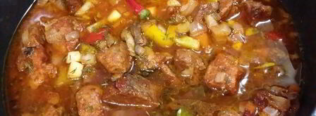 гуляш с белыми грибами. Шаг 8