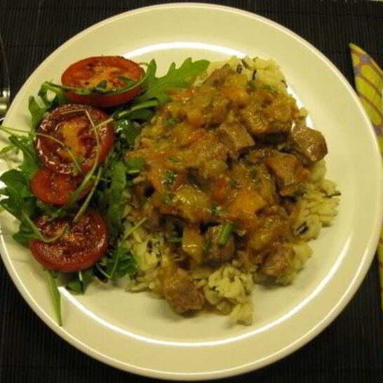 Рецепт гуляша с рисом