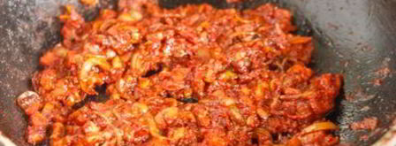 свинина, тушенная с капустой a la гуляш. Шаг 13