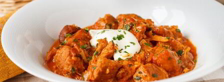 свинина, тушенная с капустой a la гуляш. Шаг 19