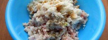 котлеты из кролика с брынзой в микроволновке. Шаг 4