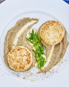 Котлеты из щуки с трюфельным пюре