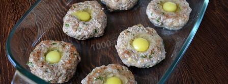 котлеты павлиний глаз с перепелиными яйцами. Шаг 9