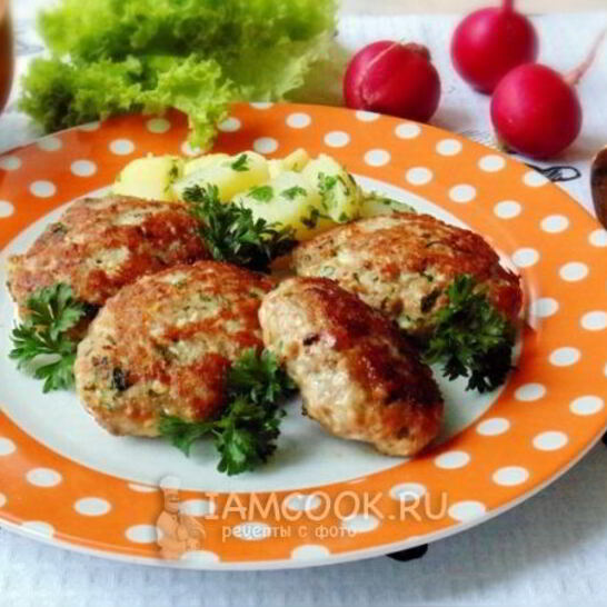 Рецепт котлет с сыром и отварным яйцом