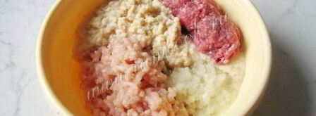 котлеты с сыром и отварным яйцом. Шаг 4