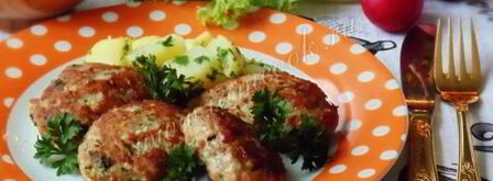 котлеты с сыром и отварным яйцом. Шаг 12