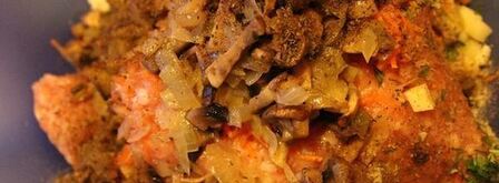 котлеты сюрприз с грибами и сыром. Шаг 7