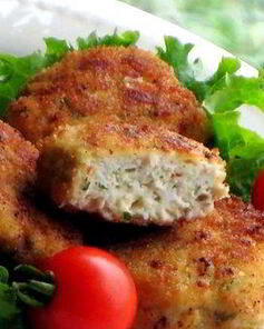 Куриные котлеты с плавленым сыром