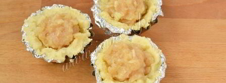 куриные котлеты в картофельных корзиночках. Шаг 8